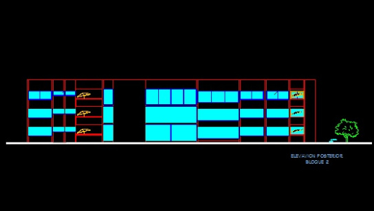 فایل اتوکد نما آپارتمان مسکونی 3 طبقه کامل قابل ویرایش