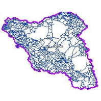 دانلود شیپ فایل راه های ارتباطی حوضه آبریز فلات مرکزی