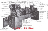 دستگاه تراش و فرز و اجزای آن lathe