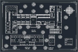 فایل اتوکد نقشه هنرستان دارالفنون