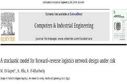مقاله ترجمه شده یک مدل تصادفی برای طراحی شبکه لجستیکی با جریان رو به جلو و بازگشت تحت ریسک