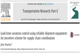 مقاله ترجمه شده کنترل تغییرات زمان تحویل با استفاده از تجهیزات حمل و نقل معتبر: یک طرح انگیزشی برای هماهنگی زنجیره تأمین