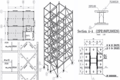 آموزش ترسیم نقشه های سازه (ساختمان های اسکلت فلزی)