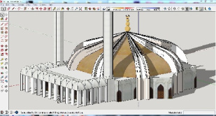 مسجد 3 بعدی  .......... A2 ........... شامل (تنها) فایل 3 بعدی اسکچاپی
