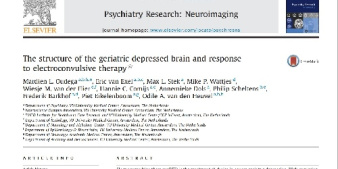 پروژه روانپزشکی -مقاله ترجمه شده:  The structure of the geriatric depressed brain and response to electroconvulsive therapy