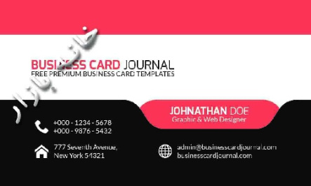 دانلود کارت ویزیت شخصی PSD لایه باز – شماره 5