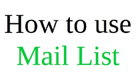 چگونه از Mail List لمپس استفاده کنیم