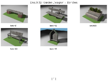 دانلود آبجکت 3ِD پنج مدل نیمکت برای طراحی باغ و پارک با فرمت OBJ همراه با متریال و تکستچر مناسب برای همه نرم افزار های 3بعدی