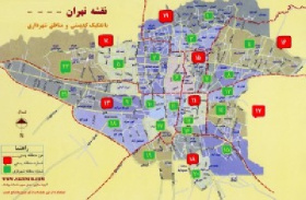 مجموعه کامل نقشه های اتوکد مناطق تهران