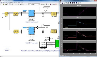 شبیه سازی فیزور برای On Load Tap Changer (OLTC) Regulating Transformers