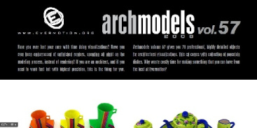 دانلود پک کامل ARCH MODELS VOL.57 شامل انواع ظروف تک و ست های دکوری و پذیرایی