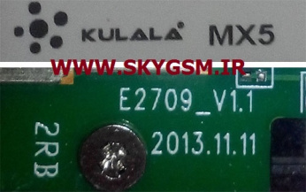 دانلود فایل فلش KULALA MX5 با پردازشکر MT6582 و مین برد E2709_V1.1