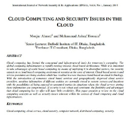 دانلود مقاله انگلیسی چالش های امنیتی در رایانش ابری به همراه ترجمه آن