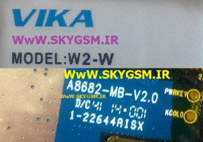 رام فایل فلش VIKA W2-W پردازشگر MT6582 و مین برد A8682-MB-V2.0