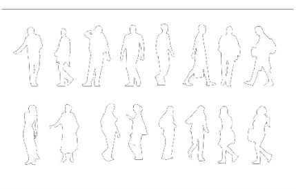 فایل اتوکد آبجکت های انسان برای استفاده در طراحی پلان و مقاطع