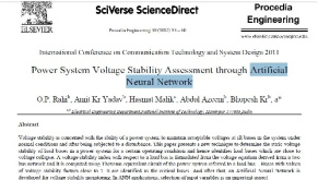 تخمین پایداری ولتاژ سیستم قدرت با استفاده از  شبکه های هوش مصنوعی
