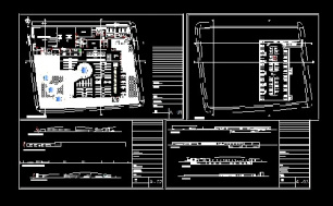 فایل اتوکد طراحی سوپر مارکت همراه با پلان، مقاطع، نماها و جزئیات اجرایی