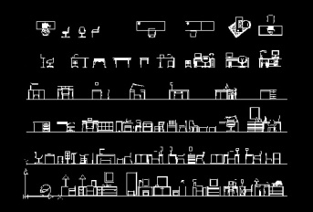 فایل اتوکد طراحی مبلمان و تجهیزات فضای اداری و کاری