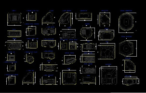 فایل اتوکد آبجکت انواع جکوزی