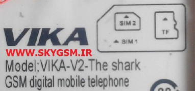 رام فایل فلش گوشی چینی FIRMWARE ROM) vika-v2-the shark) با پردازشگر MT6572