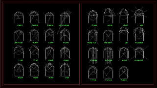 فایل اتوکد طرح قوس های ایرانی