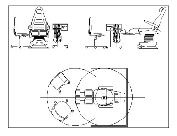فایل اتوکد آبجکت صندلی مخصوص دندانپزشکی