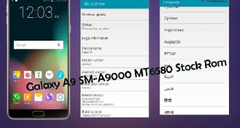 فایل فلش گوشی چینی  Galaxy A9 SM-A9000 MT6580 اندروید