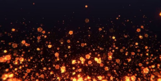 فوتیج زیبای ذرات نارنجی