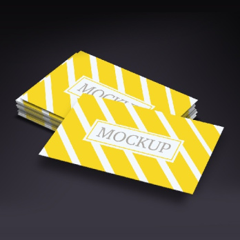 دانلود فایل لایه باز کارت ویزیت زرد و سفید
