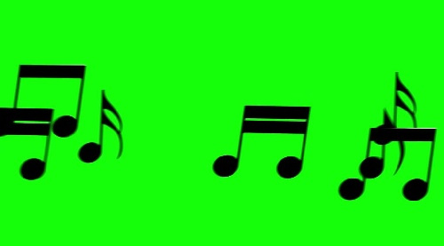 دانلود کروماکی پرده سبز نت های متحرک موسیقی