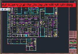 دانلود کلیه نقشه های بیمارستان میلاد تهران به صورت اتوکد