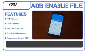 دانلود فایل ADB Enable برای حذف frp گوشی G532F سامسونگ