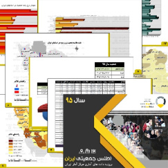 مجموعه نقشه های جمعیتی ایران سال 95 شامل نقشه های موضوعی و نمودار ها و فایل اکسل مرتبط با آمار جمعیتی سال 95