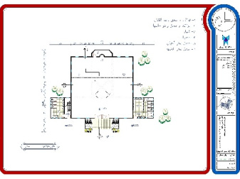 پروژه اتوکد طراحی معماری با موضوع مسجد